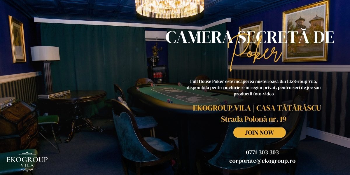 Full House Poker – Camera de poker secretă, destinată evenimentelor private și producțiilor exclusive